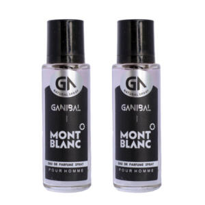 عطر جیبی مردانه گانیبال مدل مونت بلانک لجند با رایحه خنک حجم ۳۵ میلی‌لیتر مجموعه ۲ عددی