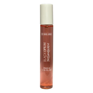 عطر جیبی زنانه سوئیس آرمه مدل BLACK OPIUM با رایحه گرم حجم 35 میلیلیتر