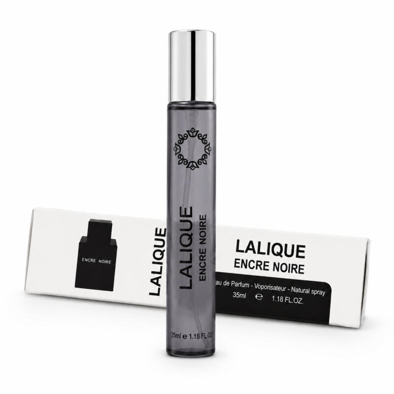 عطر جیبی مردانه هارلینگن مدل Lalique Encre Noire با رایحه گرم حجم 35 میلی‌لیتر