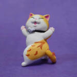 فیگور مدل گربه طرح Happy Cats مجموعه 9 عددی