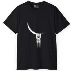 تی شرت آستین کوتاه مردانه پاد آفرین مدل فضانورد کهکشان کد300
