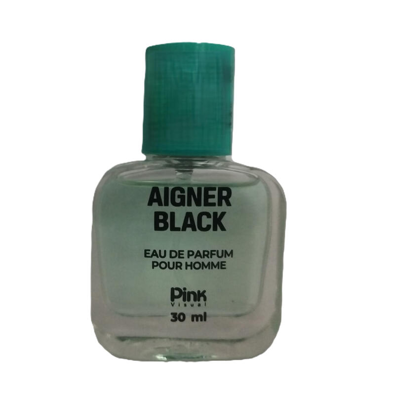 عطر جیبی پینک ویژوآل مدل AIGNER BLACK با رایحه تلخ حجم 30 میلی‌لیتر