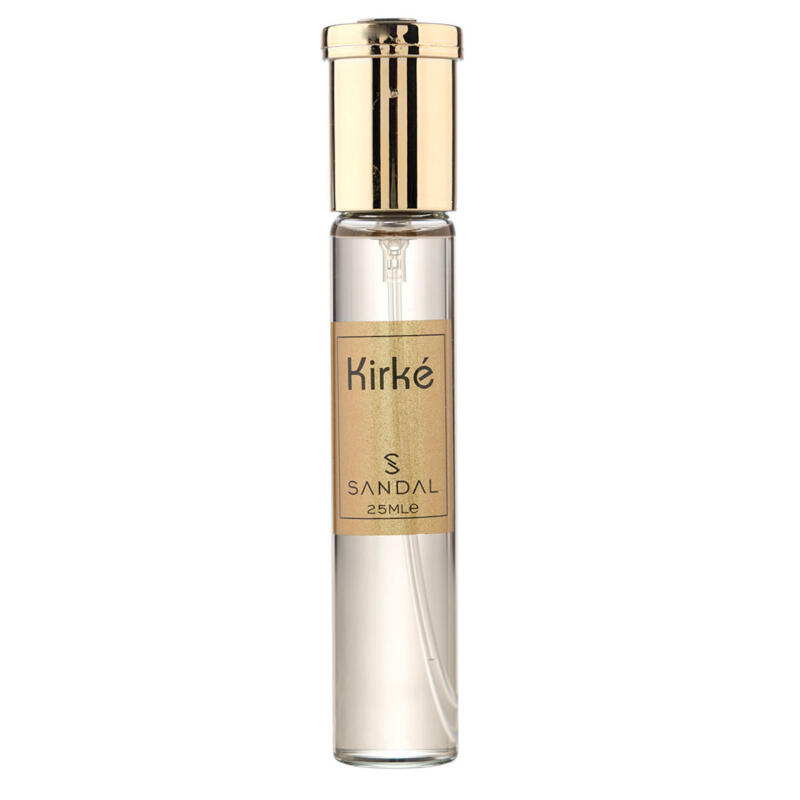 عطر جیبی مردانه صندل مدل Kirke با رایحه شیرین حجم 25 میلی‌لیتر