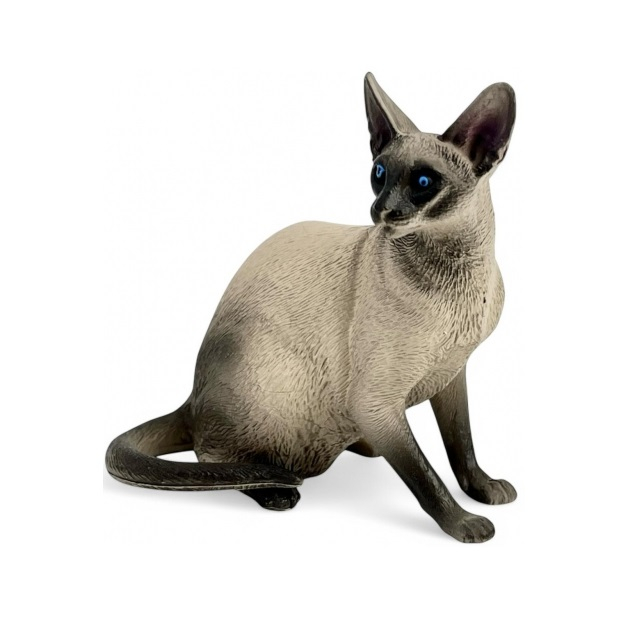 فیگور مدل گربه سیامی طرح Siamese کد CA954-5 ارتفاع 6.7 سانتی‌متر