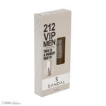 عطر جیبی مردانه صندل مدل 212vip با رایحه تند و خنک حجم 25 میلیلیتر