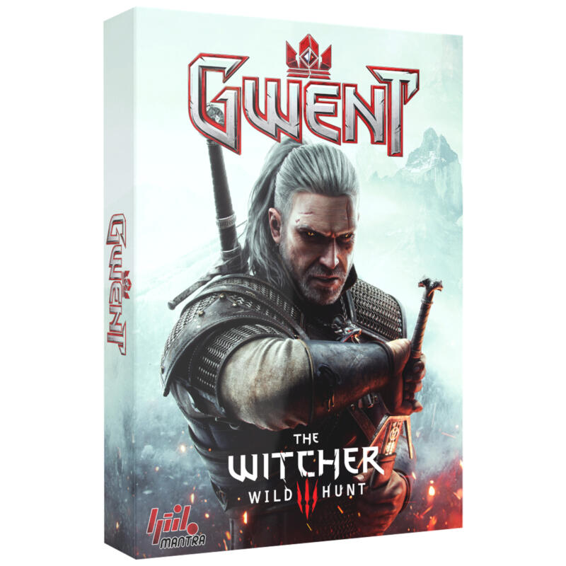 بازی فکری بردگیم مانترا مدل ویچر گوئنت WITCHER GWENT دو نفره استراتژی با کارت‌های سه فکشن Northern Realms، Monsters و Scoia’tael، مدت بازی کمتر از 30 دقیقه، درجه سختی متوسط، شامل 4 مهره پلاستیکی و دفترچه راهنمای فارسی