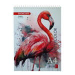 دفتر آبرنگ 10برگ شکوفه مدل -Flamingo