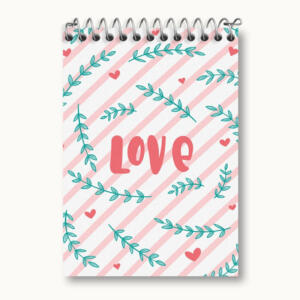 دفتر یادداشت 50 برگ خندالو مدل Love کد N263